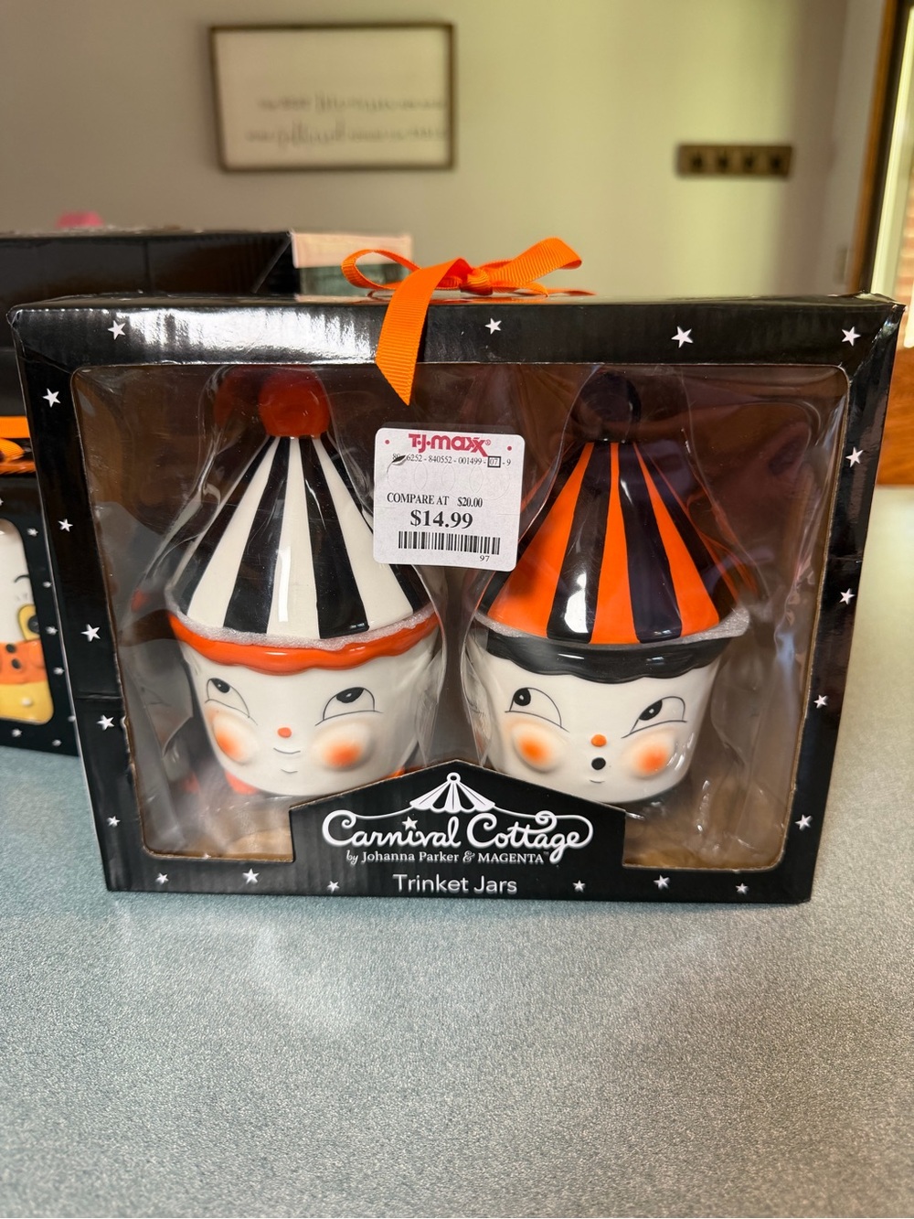 Johanna Parker Carnival Cottage Halloween Trinket Jar Set Fall TikTok Viral RARE